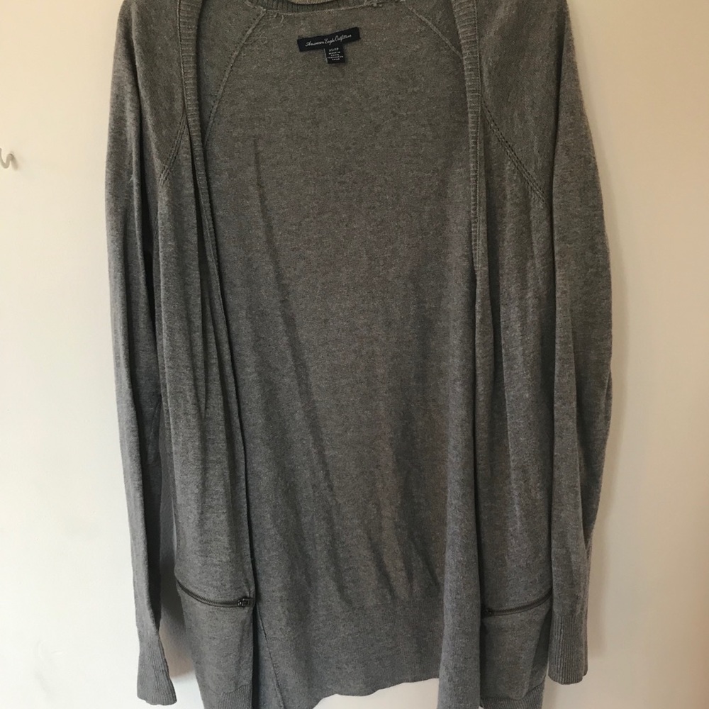 Grey cardigan